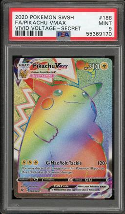 Vivid Voltage Pikachu #188 PSA 9