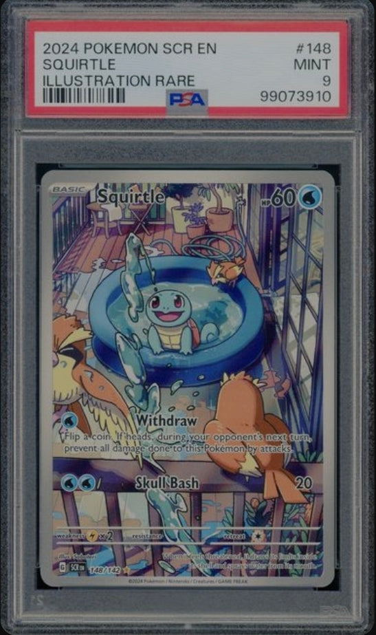PSA 9 Squirtle #148 Stellar Crown