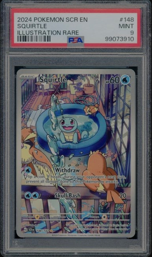 PSA 9 Squirtle #148 Stellar Crown
